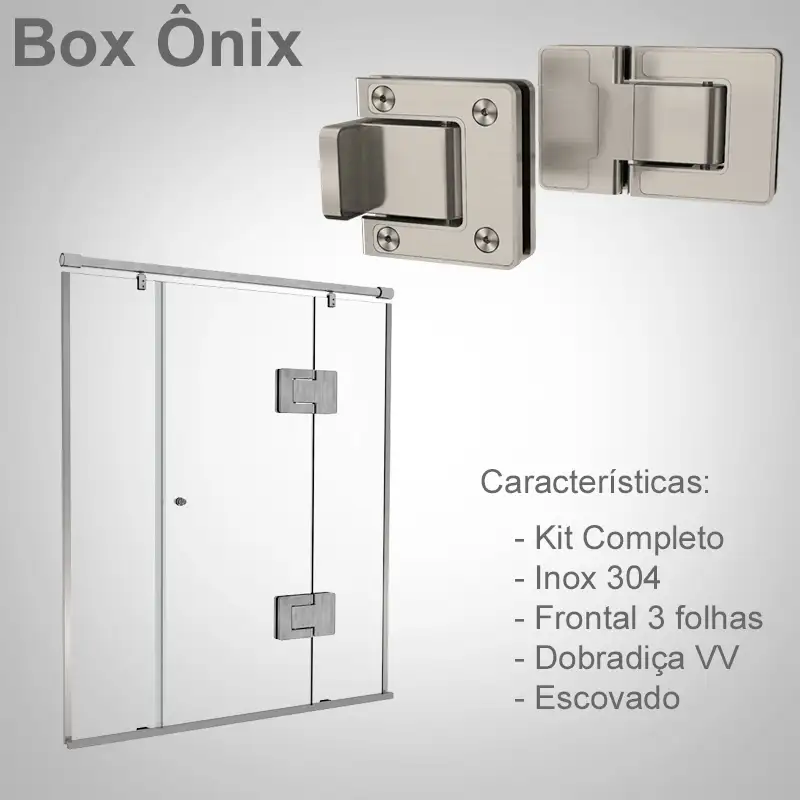 Frontal 3 Folhas Escovado